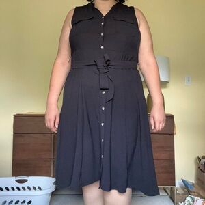 Elegant Black Sleeveless Dress